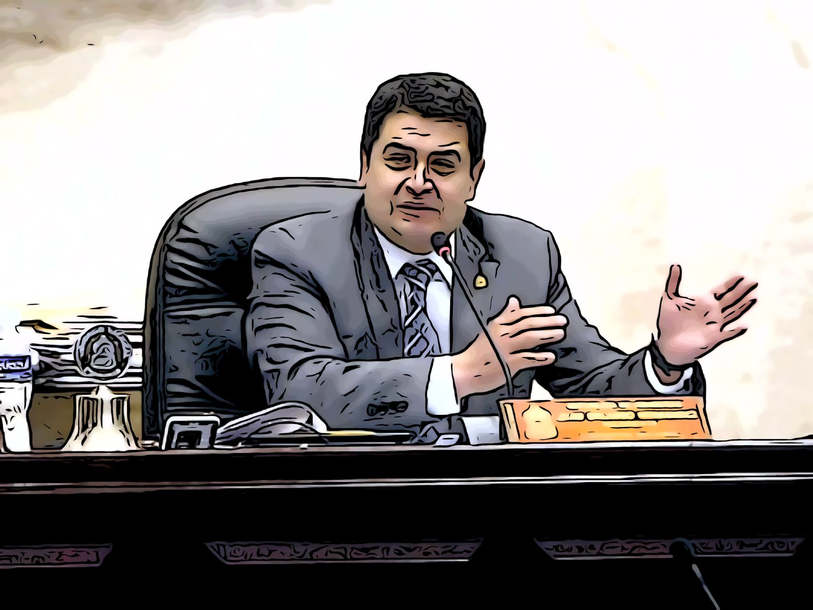 Las dos caras del expresidente JOH